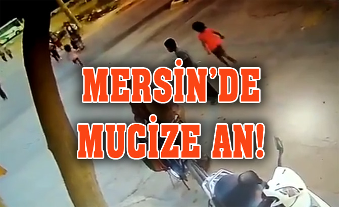 Mersin'de Mucize An! Hızla Yola Koşan Çocuk