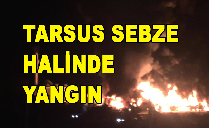 Tarsus Sebze Halinde Yangın