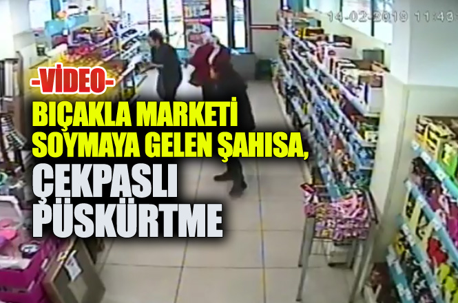 Bıçaklı Soyguncuya, Çekpaslı Kadın Müşteri Müdehalesi
