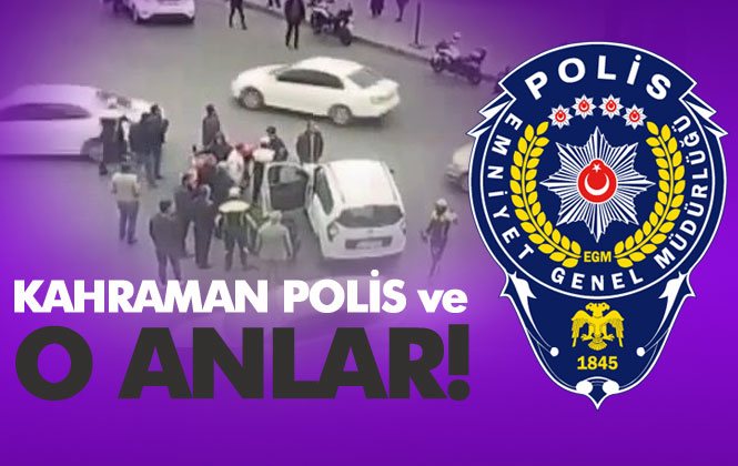 Kahraman Polis, Araçla Yakınında Duran Vatandaşın Hayatını Böyle Kurtardı!