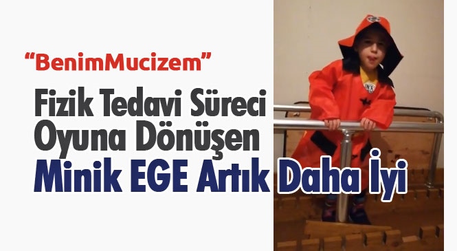 Mersin’de Yaşayan Özbay Ailesi, Serebral Palsi Hastası Çocukları Minik Ege’nin Fizik Tedavi Sürecini Oyuna Dönüştürdü