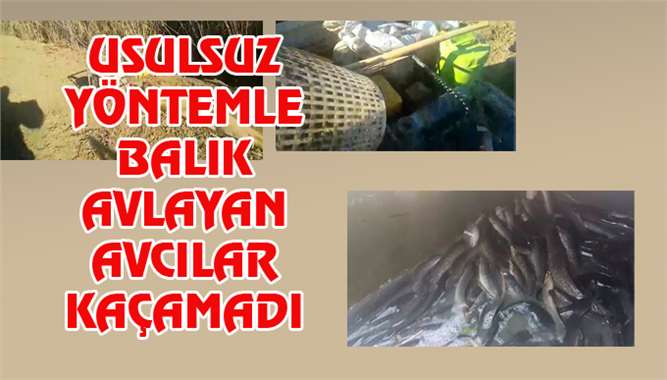 Mersin'de Usulsuz Yöntemle Balık Avlayanlar Yakalandı