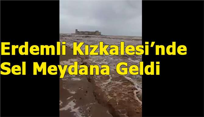 Erdemli Kızkalesi'nde Sel Meydana Geldi