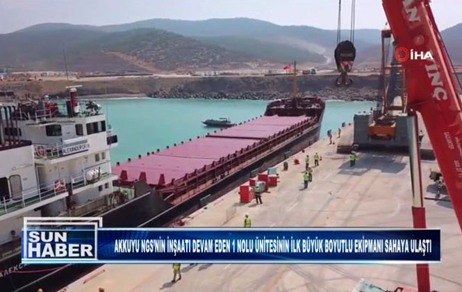 Akkuyu Nükleer Güç Santralinde "Kor Tutucu" İnşaat Sahasına Ulaştı